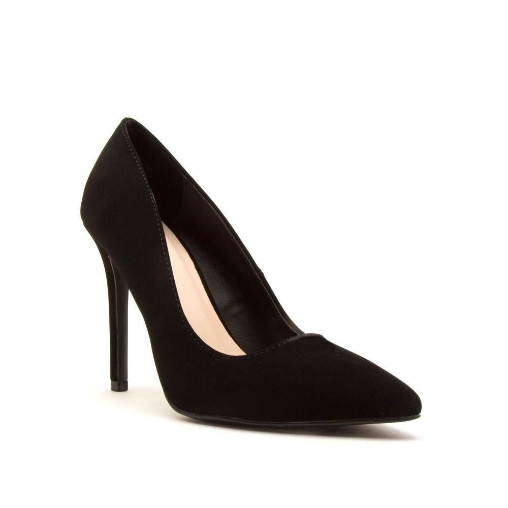 Women’s Black Suede Pumps Heels Size 6